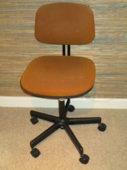 Rolling Desk Chair w/ Upholstered Back