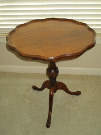 Pie Crust Occasional Mahogany Table
