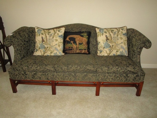 Camelback Sofa w/ Rolled Arms