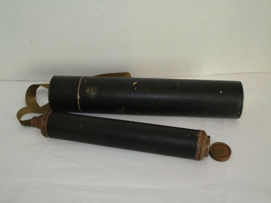 Vintage Toy Collapsible Telescope w/ Case by Terry Toys