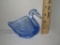 Fenton Blue Opalescent Swan