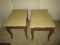 Pair - End Tables w/ Marble Tops