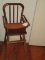 Wooden High Chair for Doll