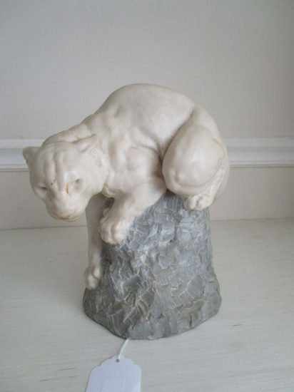 Carved Resin Mountain Lion