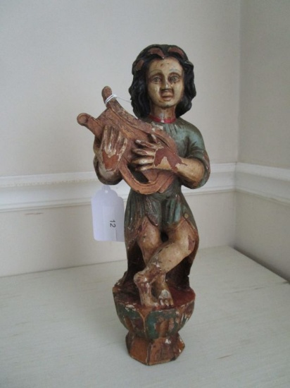 Vintage Wooden Carved Figurine