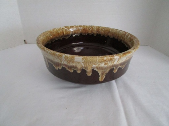 Vintage Roseville Ohio Drip Glaze Pottery Bowl