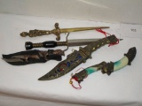 Lot - Misc. Collector Knives/Daggers' Various Designs & Lengths