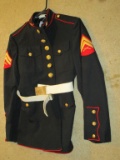 Vintage Military Dress Coat w/ Belt