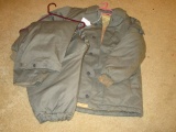 Vintage German Military Cold Weather Jacket & Pants