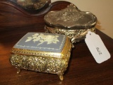 Lot - Jewelry Boxes 1) Musical Trinket Box, 1) Ornate