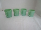 Set - 4 Vintage Jadeite Mugs