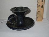 Pottery Finger hold Candleholder