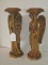 Pair - Resin Angel Candleholders