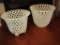 Lot - 2 Ceramic Latticed Planters