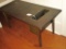 Dark Stained Oak Coffee Table w/ Remote/ Magazine Holder