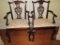 Pair -  Mahogany Chippendale Style Host Chairs