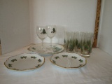 Lot - Misc. Christmas Glassware & Porcelains