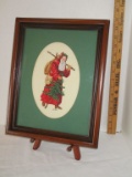 Petti Point Vintage Style Santa Framed