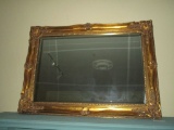 Gilt Framed Beveled Mirror