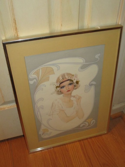 Flapper Girl Framed Print