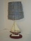 Sailboat Lamp w/ Plaid Patchwork Shade