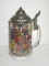 West German Hand Painted Glass Stein