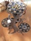 Gecko Design Metal Plant Stand w/ Ceramic Tile Accents