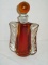 Early Pidgeon Blood & Clear Glass Decanter - 8.5