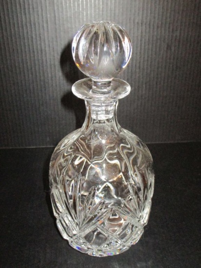 10" Pressed Glass Decanter w/ Stopper