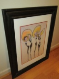 Framed & Matted Contemporary Print