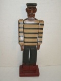 Folk Art Style Wooden Sailor Figure