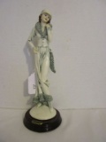 Cast Resin Figurine by Euro Artiste, Signed 