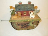 Decorative Folk Art Noah & The Ark Music Box