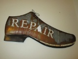 Vintage Style Metal Shoe Repair Sign