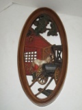 Burwood Products Wall Plaque - Amish Buggy Scene