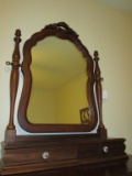 Mahogany Shaving Stand w/ Mirror w/ 2 Drawers  by Stanley