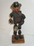 Folk Art Figurine of Beggar Made of Dried Fruit & Nuts