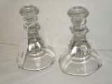 Pair EAPG Candleholders