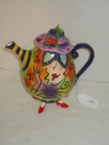 Comical Ceramic Teapot w/ High Heeled Feet