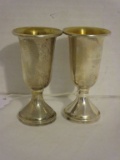 Pair of Sterling Cordials Marked 