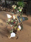 Decorative Candle Holders & Metal Frog Yard Art