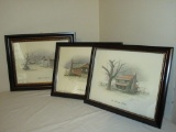 Trio of Framed Prints - Artist Signed & Numbered by 