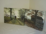 Pair of Prints on Canvas by Artist Billy Jacobs