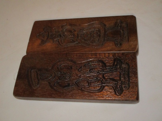 Pair of Wooden Molds