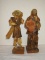 Early Papier Mache Man & Woman Figurines