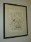 Framed Pen & Ink Artist Signed 