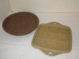 Pair - Stoneware Cookie Molds