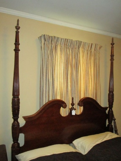 Mahogany Queen Size Headboard w/ 2 Post