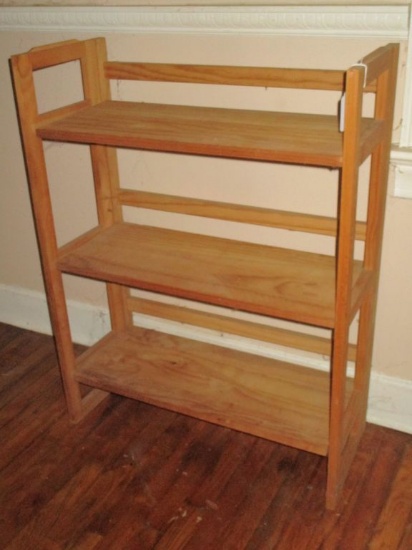 Pine Folding Book Shelf