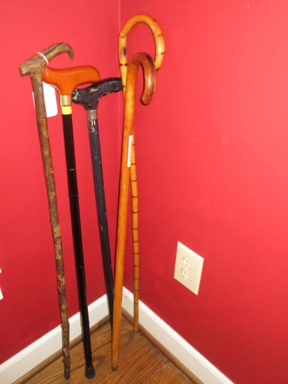 Lot - Assorted Canes & Walking Sticks